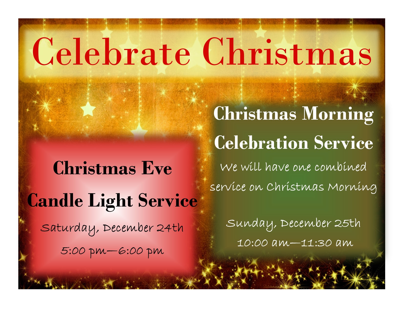 Christmas Eve Candle Light Service