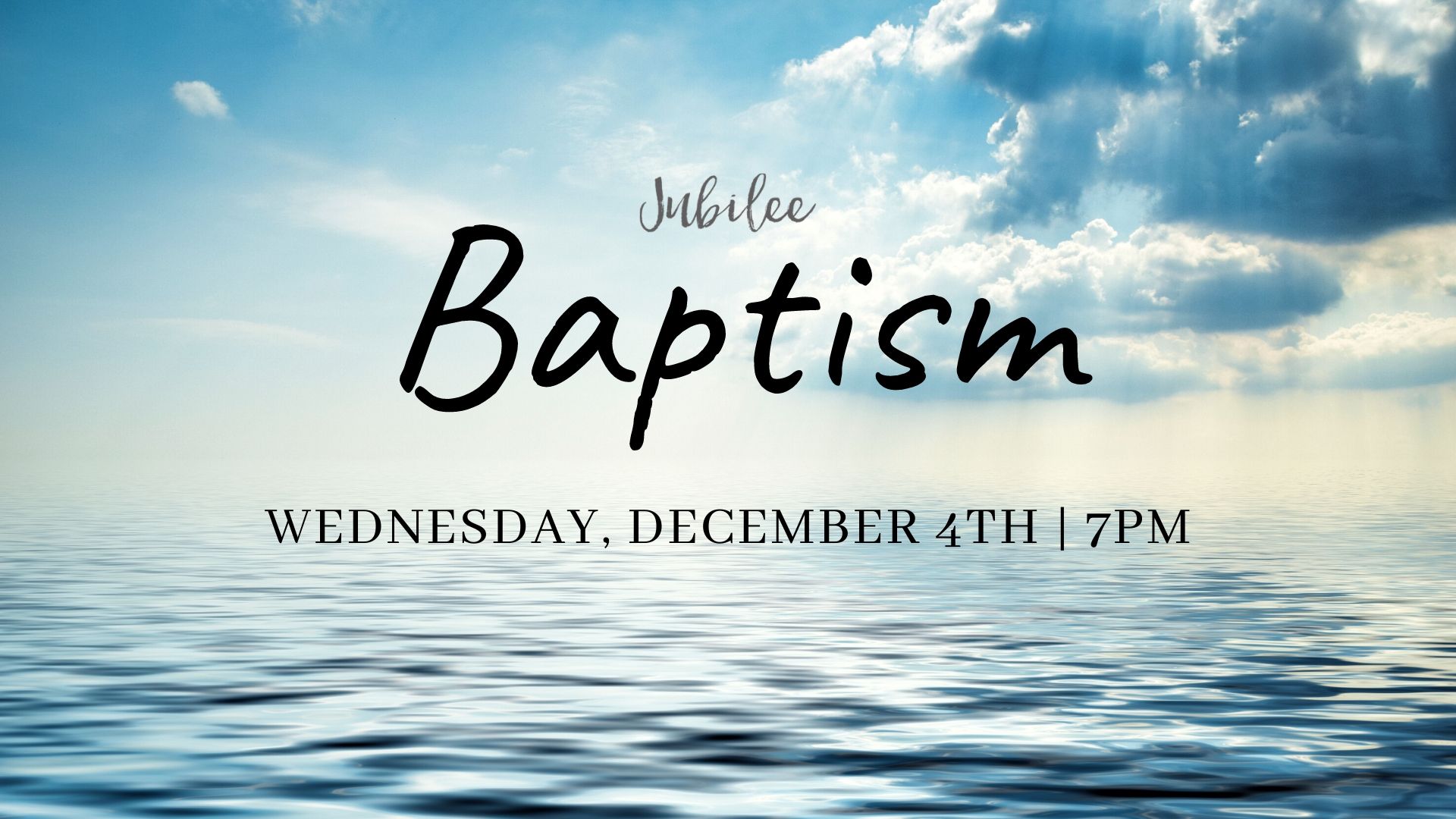 Water Baptism