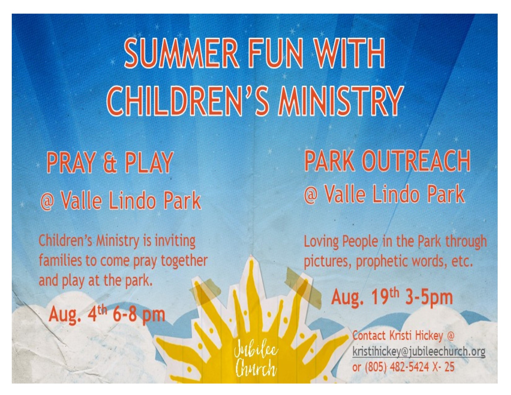 Children’s Ministry Park Outreach