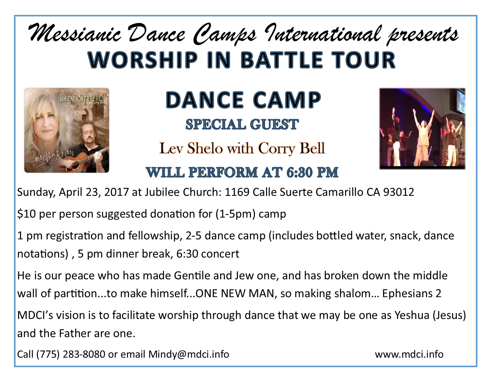 Worship in Battle Tour Dance Camp