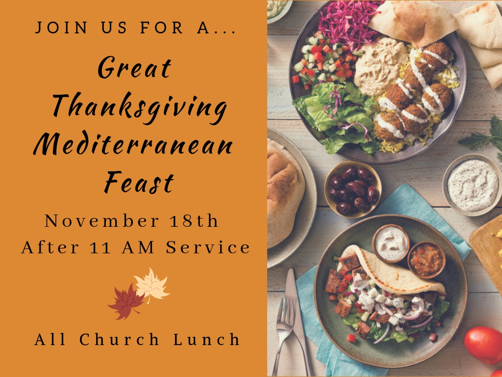 Great Thanksgiving Mediterranean Feast