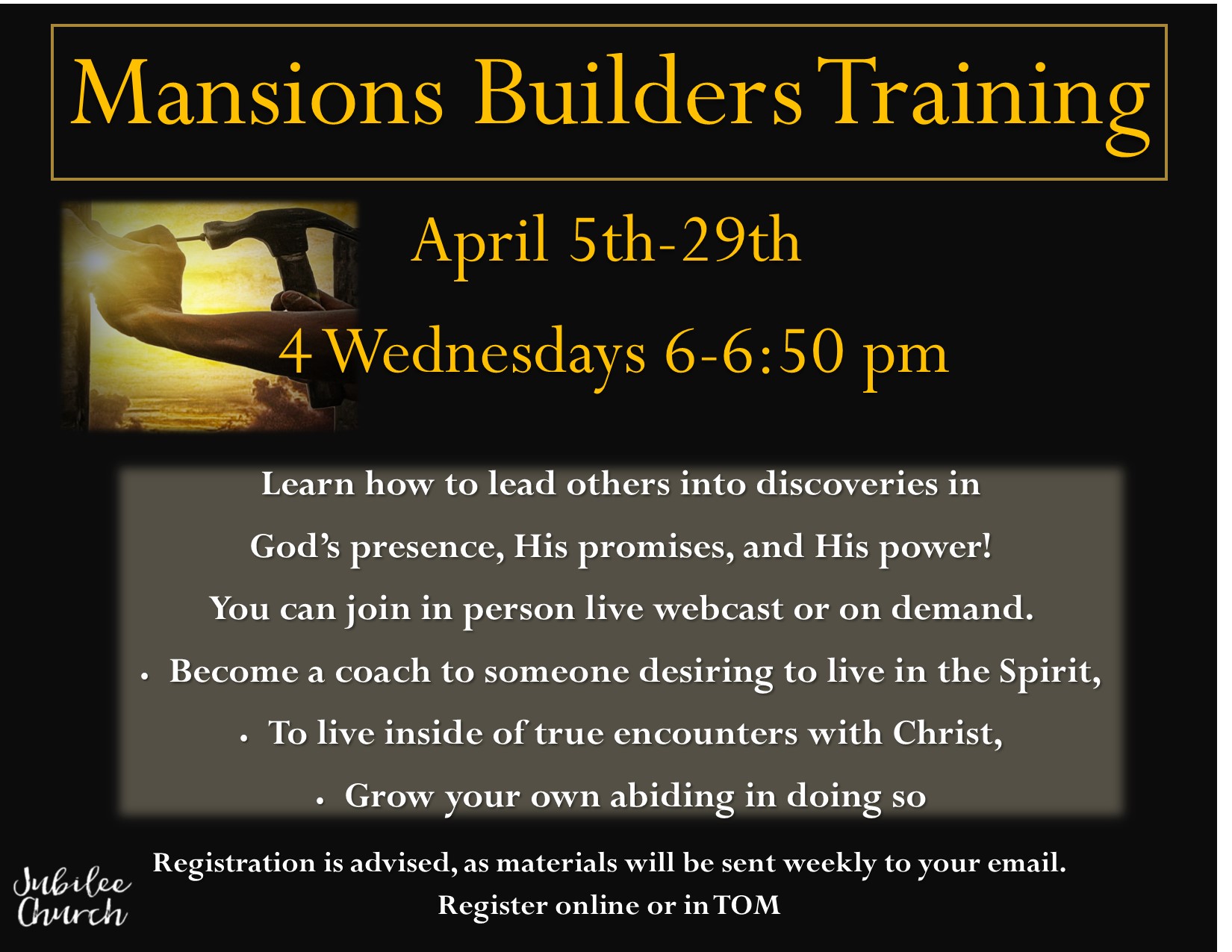 Mansions Builders Training