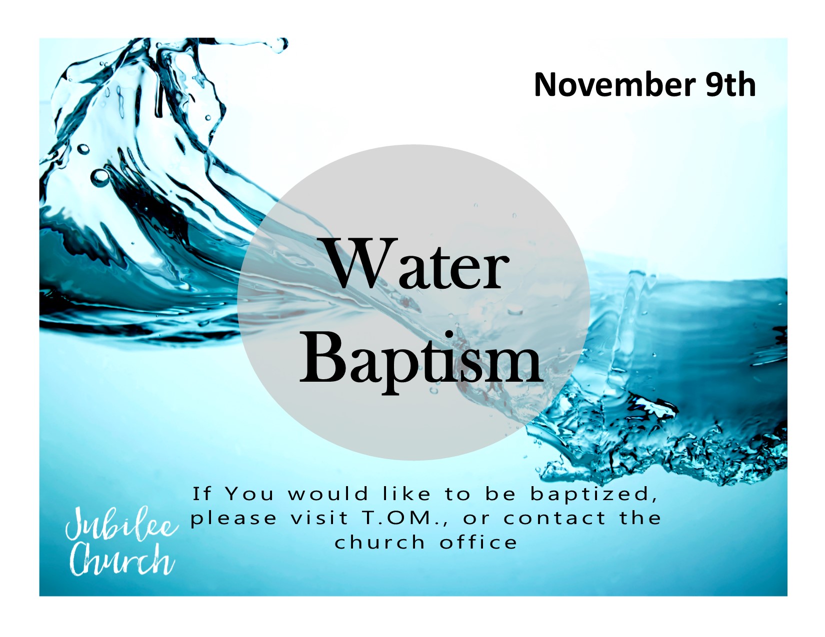 Water Baptism