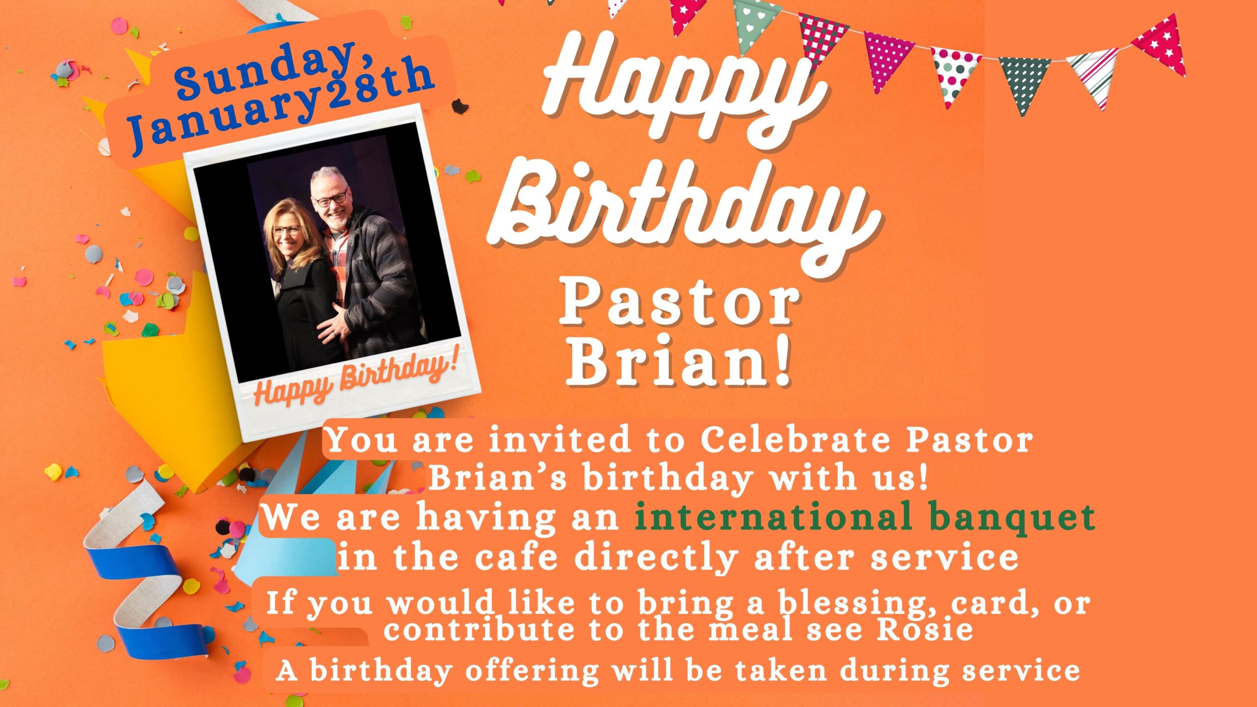 Happy Birthday – Pastor Brian