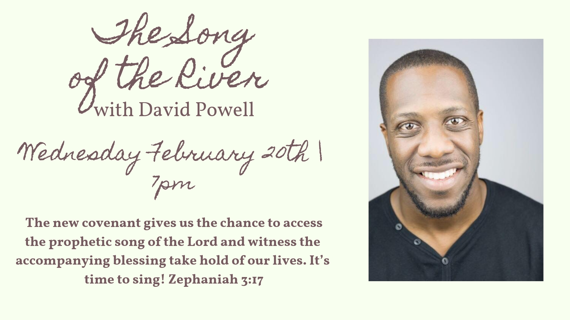 Guest Speaker : David Powell