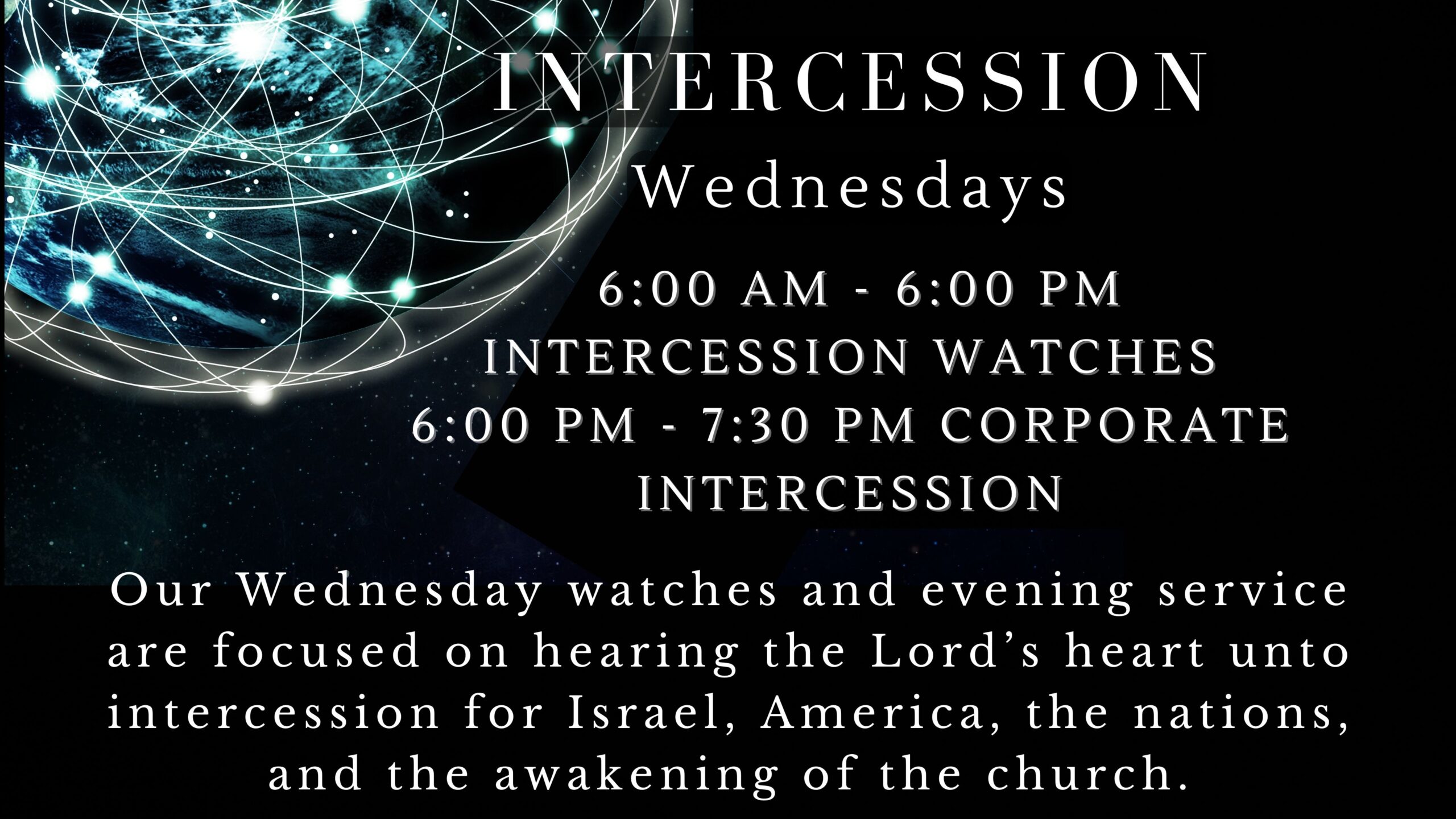 Wednesdays Intercession